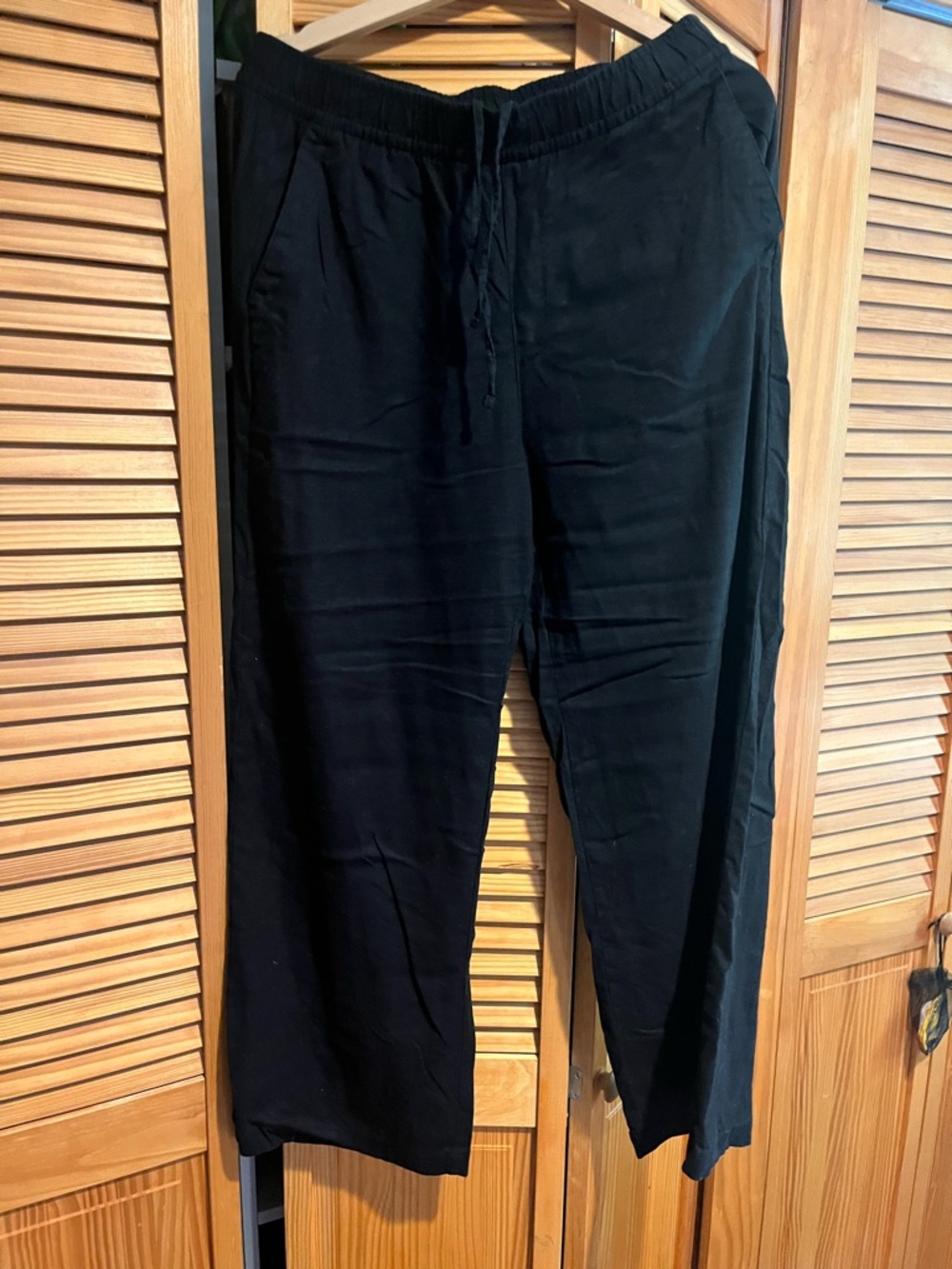 Old Navy women’s linen Black Drawstring Casual Pants